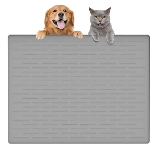 Große Futtermatte für Hunde, Silikon, Futtermatte für Futter und Wasser, wasserdicht, erhöhter Rand, Haustier-Platzset, Katzen- und Hundenapfmatte für Böden, mehrere Farben und Größen für Haustiere Große Futtermatte für Hunde, Silikon, Futtermatte für Futter und Wasser, wasserdicht, erhöhter Rand, Haustier-Platzset, Katzen- und Hundenapfmatte für Böden, mehrere Farben und Größen für Haustiere von Goldleaf