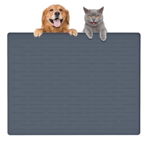 Große Futtermatte für Hunde, Silikon, Futtermatte für Futter und Wasser, wasserdicht, erhöhter Rand, Haustier-Platzset, Katzen- und Hundenapfmatte für Böden, mehrere Farben und Größen für Haustiere Große Futtermatte für Hunde, Silikon, Futtermatte für Futter und Wasser, wasserdicht, erhöhter Rand, Haustier-Platzset, Katzen- und Hundenapfmatte für Böden, mehrere Farben und Größen für Haustiere von Goldleaf