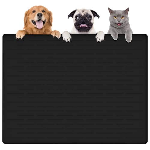 Thinken Hundefuttermatte, 100,3 x 74,9 cm, Silikon, Hunde- und Katzenmatte für Futter- und Wassernäpfe, wasserdicht, rutschfest, XXXL, für Böden, Schwarz Thinken Hundefuttermatte, 100,3 x 74,9 cm, Silikon, Hunde- und Katzenmatte für Futter- und Wassernäpfe, wasserdicht, rutschfest, XXXL, für Böden, Schwarz von Goldleaf