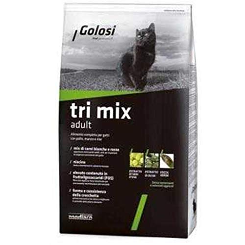 Golosi Cat Tri Mix Kroketten Trockenfutter (Packung mit 1,5 - 7,5 - 20 kg) - 20 kg von Golosi