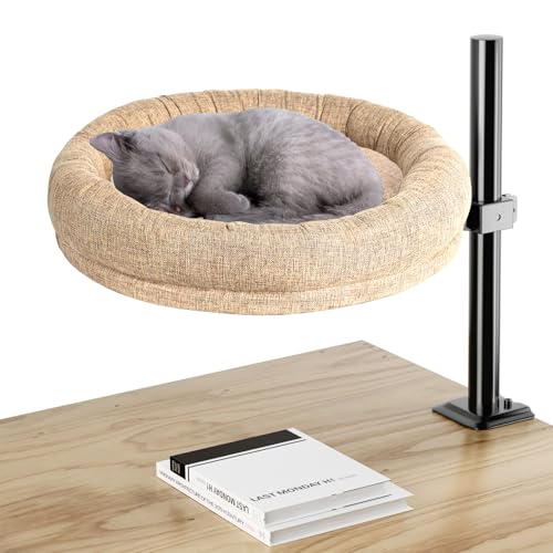 Gomyrod Katzenbett für den Schreibtisch, perfektes Haustiernest, Katzenbett für Indoor-Katzen, Katzen-Schreibtischbett, maximale Belastung 22,7 kg, bequemes, weiches Haustierbett für Kätzchen, 360° Gomyrod Katzenbett für den Schreibtisch, perfektes Haustiernest, Katzenbett für Indoor-Katzen, Katzen-Schreibtischbett, maximale Belastung 22,7 kg, bequemes, weiches Haustierbett für Kätzchen, 360° von Gomyrod