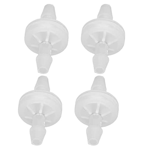 Gonetre Einweg-Luftventil-Rückschlagventil, 12 Stück, Aquarium-Rückschlagventil, Widerstandsöl, Einweg-Luftventil, PP-Rückschlagventil Aquarien (5,1 mm) von Gonetre