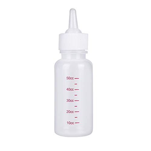 Gonetre 50 Ml Milchflasche für Neugeborene, Kleine Hunde, Welpen, Katzen, Kätzchen, Milchspender mit Bürste von Gonetre