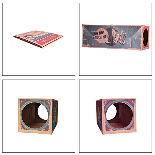 Gonetre Faltbare Kraftpapier -Katzen -Tunnelspielzeug Interaktives Spiel Verstecken Schleichen und Spaß für Innenkatzen Material Kraftpapier Größe 22x22x61cm Gonetre Faltbare Kraftpapier -Katzen -Tunnelspielzeug Interaktives Spiel Verstecken Schleichen und Spaß für Innenkatzen Material Kraftpapier Größe 22x22x61cm von Gonetre