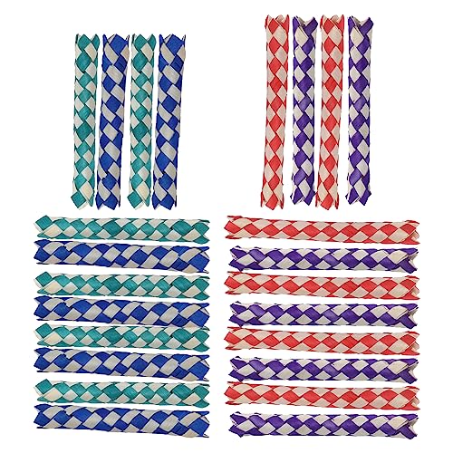 Gonetre Fingerfallen Vögel, Papageien, Kauspielzeug, chinesische Bambusfallen, DIY-Spielzeug Kinderpartys, 24 Stück Gonetre Fingerfallen Vögel, Papageien, Kauspielzeug, chinesische Bambusfallen, DIY-Spielzeug Kinderpartys, 24 Stück von Gonetre