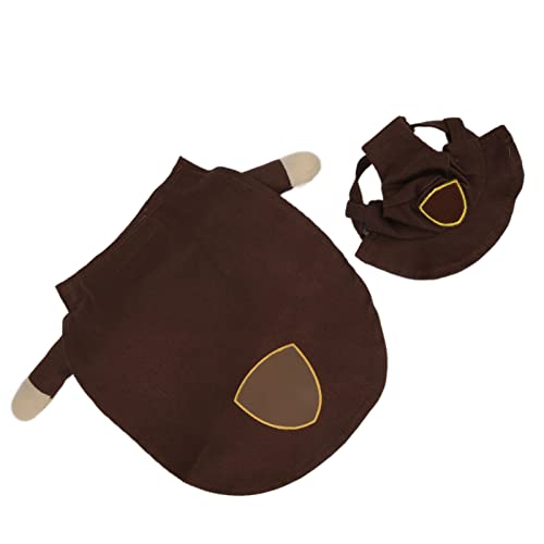 Gonetre Hunde WeihnachtskostüM Lustige Haustierbekleidung Weiche, Atmungsaktive Hundekleidung mit Hut für Kleine Mittlere Hunde Urlaub Party Winter Kleidung Polyester Rotgrün Größen S M (S) von Gonetre