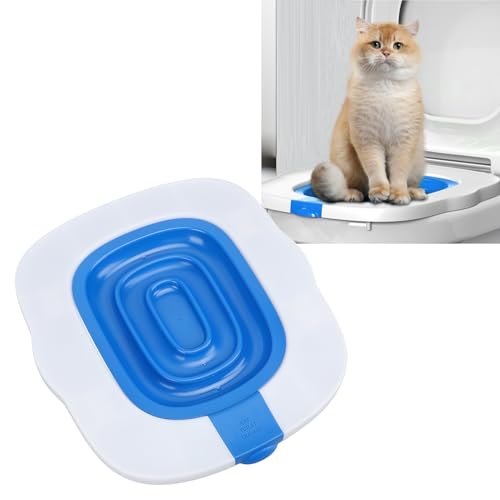 Gonetre Katzen-Toiletten-Trainingsset, Universelle Passform, 4 Schutzpolster, Wiederverwendbar, rutschfest, Katzen-Toiletten-Trainingssystem, Blau Gonetre Katzen-Toiletten-Trainingsset, Universelle Passform, 4 Schutzpolster, Wiederverwendbar, rutschfest, Katzen-Toiletten-Trainingssystem, Blau von Gonetre