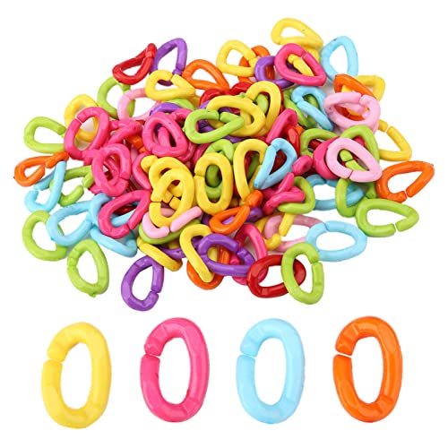 Gonetre Papageien-Kunststoff-Kette, Bastelmaterial, 100 Packungen mit zufälligen Farben Gonetre Papageien-Kunststoff-Kette, Bastelmaterial, 100 Packungen mit zufälligen Farben von Gonetre