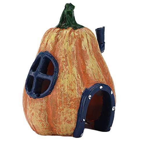 Gonetre Simulation Kürbisunterkunft Harz Miniatur -Figuren Dekorationen für Fischtank Aquarium Ornament Hütte Kleine Fische Sichere Naturlandschaft von Gonetre