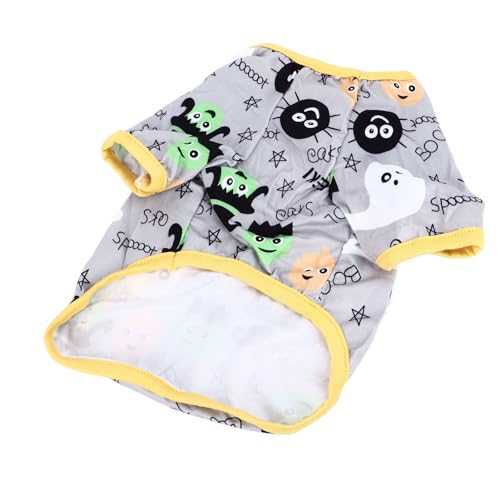 Haustier-Halloween-Shirt, Atmungsaktiv, Weich, Modisch, für Katzen und Hunde, Größe M für Halloween-Party Haustier-Halloween-Shirt, Atmungsaktiv, Weich, Modisch, für Katzen und Hunde, Größe M für Halloween-Party von Gonetre