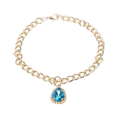 Haustier-STR Ass-Halsketten, Hunde-STR Ass-Halsband, Hunde-Halsketten, Haustier-STR Ass-Halsketten Kleine Bis Mittelgroße Hunde und Katzen (Blau) von Gonetre