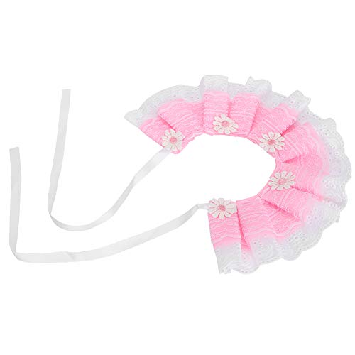 Haustier-Sabber-Lätzchen, Hunde-Sabber-Lätzchen, Niedliche Spitze, Schleife, Haustier-Speichelhandtücher, Halstuch, Kragen, Sabber-Lätzchen mit Glöckchen-Dekoration Hunde und von Gonetre