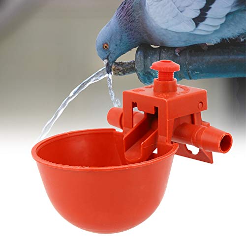 Hühnertrinker Geflügel Wasserer Hochqualität Langlebiger Automatischer Wasserschüsselbecher für Hühnergans Wachtel Entenpeter ABS Red 10pcs Hühnertrinker Geflügel Wasserer Hochqualität Langlebiger Automatischer Wasserschüsselbecher für Hühnergans Wachtel Entenpeter ABS Red 10pcs von Gonetre