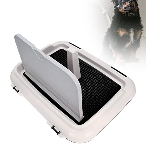 Hundetoilette, Hundetoilette, Indoor-Welpentrainingstoilette, Katzentöpfchen, Zaun, Geplantes Urinieren, Töpfchentablett, Trainingsunterlagen Hunde, Welpen (Weiß) von Gonetre