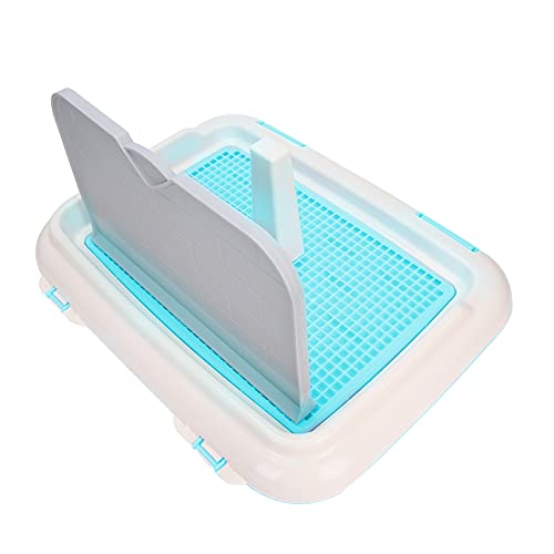 Hundetoilette Hundetoilette Indoor Welpentrainingstoilette Katzentöpfchen Zaun Hund geplantes Urinieren Töpfchen Tablett Trainingspads Hunde Welpen (Blau) von Gonetre