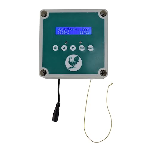 IP44 Automatic Chicken Coop Door Controller Timer Leichtempfindung Fernbedienung Huhn Coop Türantriebsmotor für Bauernhöfe ABS Material 12.5x12.5x9cm IP44 Automatic Chicken Coop Door Controller Timer Leichtempfindung Fernbedienung Huhn Coop Türantriebsmotor für Bauernhöfe ABS Material 12.5x12.5x9cm von Gonetre