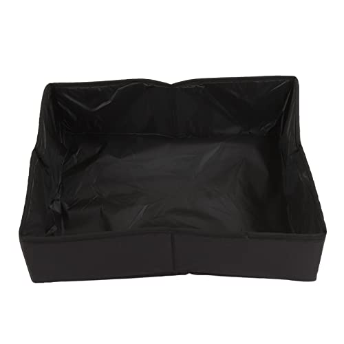 Gonetre Katzentoilette, Zusammenklappbar, aus Stoff, Wasserdicht, den Außenbereich, Tragbare Katzentoilette Reisen (Schwarz) von Gonetre