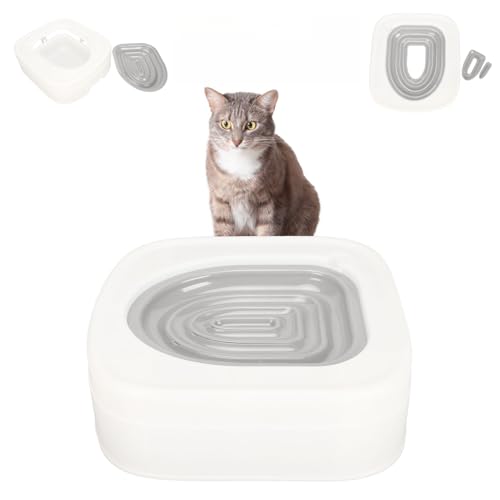 Katzentoiletten-Trainingsset Katzenklo Sicherer Kitty-Toilettentrainer, Katzen WC-Sitz Toiletten Training System Katzentoilette Katzenklo Toilettensitz 38X35X13cm Katzentoiletten-Trainingsset Katzenklo Sicherer Kitty-Toilettentrainer, Katzen WC-Sitz Toiletten Training System Katzentoilette Katzenklo Toilettensitz 38X35X13cm von Gonetre