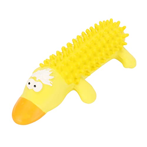 Latex Dog Squeaky Toys Latex Squeaky Toys Dog Molar Toy Dog Squeaky Toys Cute Animal Modeling Teeth Grinding Cleaning Latex Dog Interactive Toys for Dog Puppy (Yellow) von Gonetre