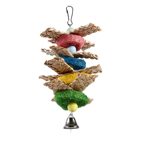 Toys Chewing Toys Birds Cage Toys Towel Gourd Chewing Pecking Toys with Bell for Papageien Birds Have Fun Toys Chewing Toys Birds Cage Toys Towel Gourd Chewing Pecking Toys with Bell for Papageien Birds Have Fun von Gonetre