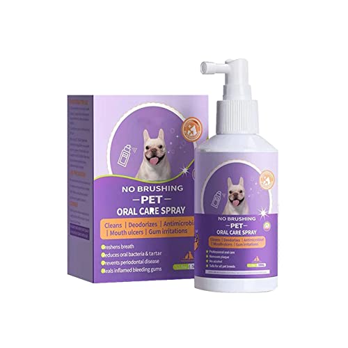 Goniome Teeth Cleaning Spray for Dogs & Cats,Pet Oral Spray Clean Teeth,Remove & Fight Bad Breath Caused by Tartar and Plaque for Dogs & Cats, 50 ML (3 PCS) von Goniome