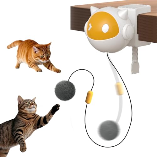 GooCare Automatisches interaktives Katzenspielzeug mit zufälligem Aufsteigen und Fallen, bestes flauschiges Ballspielzeug für gelangweilte Indoor-erwachsene Katzen, Alone Kitty, Installation ohne GooCare Automatisches interaktives Katzenspielzeug mit zufälligem Aufsteigen und Fallen, bestes flauschiges Ballspielzeug für gelangweilte Indoor-erwachsene Katzen, Alone Kitty, Installation ohne von GooCare