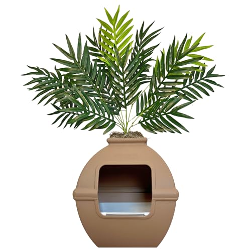 Good Pet Stuff, Courtyard Versteckte Katzentoilette & wiederverwendbarer Einsatz, quadratisch, geschlossener Katzenklo mit künstlichen Pflanzen, belüftetes Carbon-Geruchsfiltersystem, leicht zu Good Pet Stuff, Courtyard Versteckte Katzentoilette & wiederverwendbarer Einsatz, quadratisch, geschlossener Katzenklo mit künstlichen Pflanzen, belüftetes Carbon-Geruchsfiltersystem, leicht zu von Good Pet Stuff
