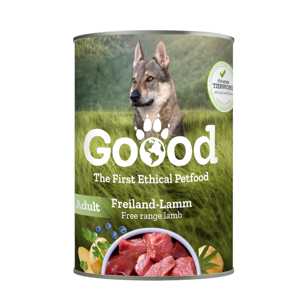 Goood Adult Dog 6 x 400 g - Freiland-Lamm Goood Adult Dog 6 x 400 g - Freiland-Lamm von Goood