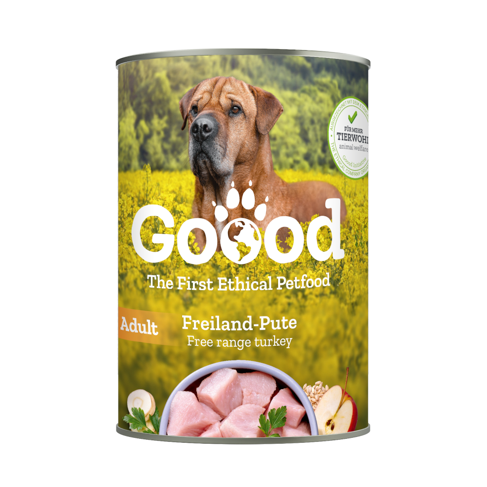 Goood Adult Dog 6 x 400 g - Freiland-Pute Goood Adult Dog 6 x 400 g - Freiland-Pute von Goood