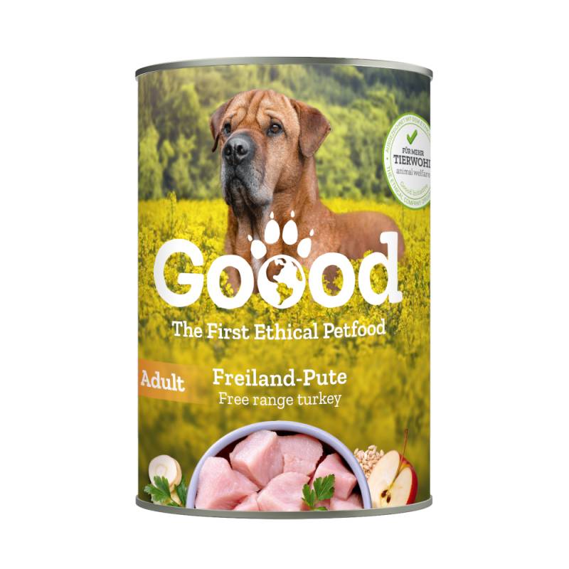 Goood Adult Dog 6 x 400 g - Freiland-Pute von Goood