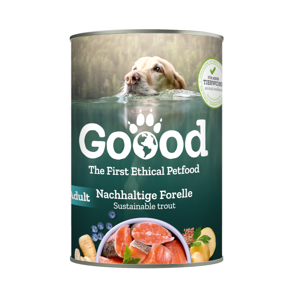 Goood Adult Dog 6 x 400 g - Nachhaltige Forelle Goood Adult Dog 6 x 400 g - Nachhaltige Forelle von Goood
