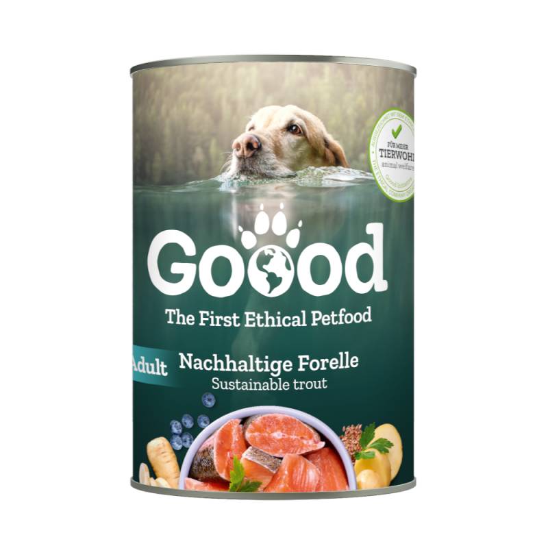 Goood Adult Dog 6 x 400 g - Nachhaltige Forelle von Goood