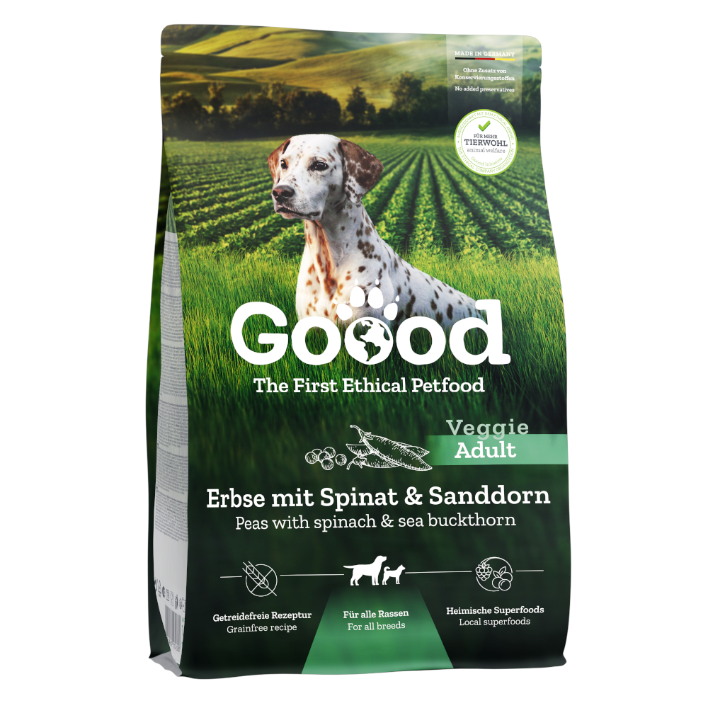 Goood Adult Veggie Erbse mit Spinat & Sanddorn - 1,8 kg Goood Adult Veggie Erbse mit Spinat & Sanddorn - 1,8 kg von Goood
