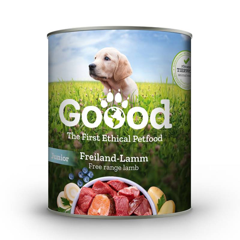 Goood Junior Dog 6 x 800 g - Freiland-Lamm Goood Junior Dog 6 x 800 g - Freiland-Lamm von Goood