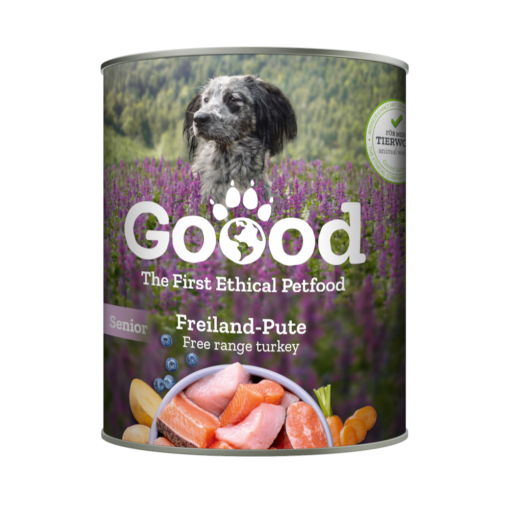 Goood Senior Dog 6 x 800 g - Freiland-Pute Goood Senior Dog 6 x 800 g - Freiland-Pute von Goood
