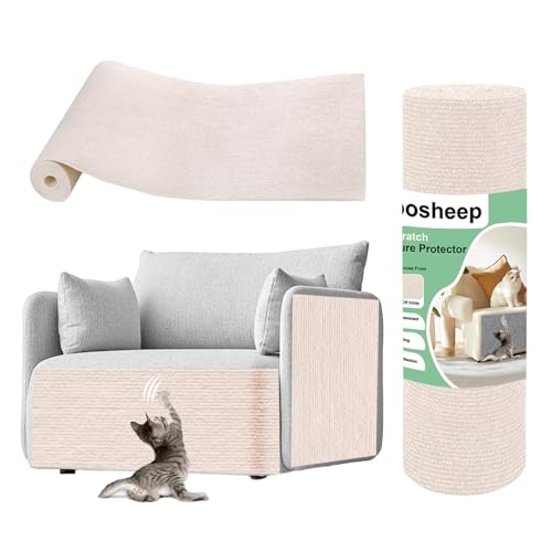 Goosheep Möbelschutz für Haustiere, Sofaschutz für Katzen, Couch, Eckenschutz für Katzenkratzer, Möbelschutz, Eckenschutz, Beige, 40 x 200 cm von Goosheep