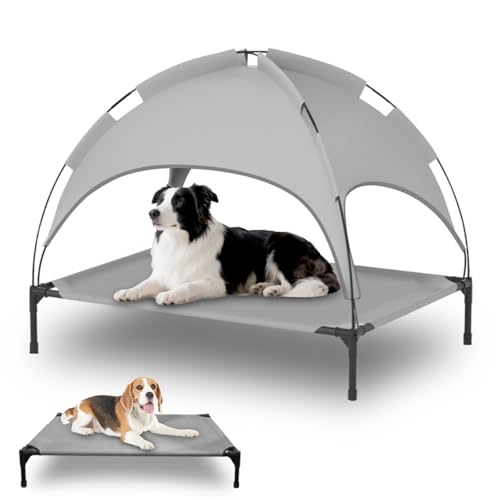 Goosheep Tragbares Hundebett mit abnehmbarem Schattenzelt von Goosheep