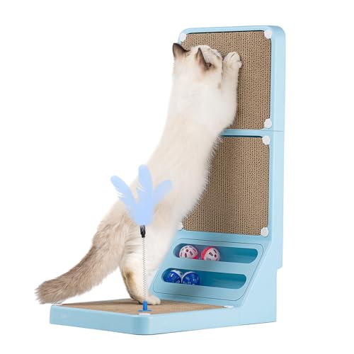 Katzenkratzbrett Kätzchen Kratzball Wandkratzer für Indoor Katzen L-förmige Katzenkratzer Katzen mit Kratzpads Blau 2 Katzenkratzbrett Kätzchen Kratzball Wandkratzer für Indoor Katzen L-förmige Katzenkratzer Katzen mit Kratzpads Blau 2 von Goosheep