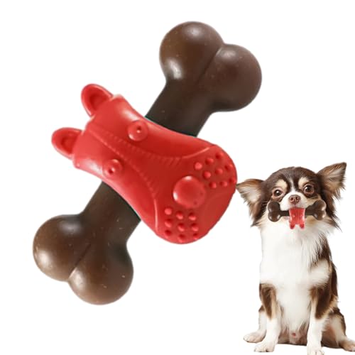 Goowafur Beißspielzeug für Hunde,Sicheres und harmloses Hundeknochenspielzeug | Welpenspielzeug zur Zahnreinigung, Hundeknochenspielzeug für große Hunderassen, mittelgroße Hunderassen von Goowafur