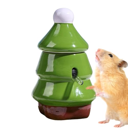 Goowafur Hamster Wasserspender | Hamster Trinkflasche Mit Ständer,60ml Trinkflasche Für Igel Kaninchen Degus Chinchillas Frettchen von Goowafur