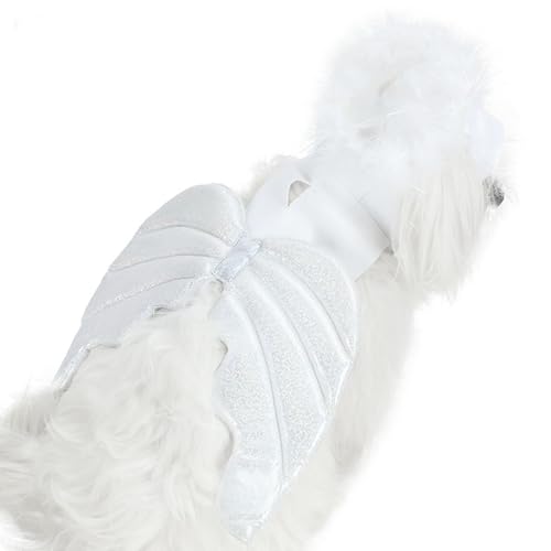 Goowafur Haustier-Flügel-Kostüm, Haustier-Engelsflügel - Haustierkostüm-Set | Halloween-Haustierkostüm-Set, leichte Hunde-Feenflügel, Hundekostüm-Set, Katzen für kleine mittelgroße Hunde von Goowafur