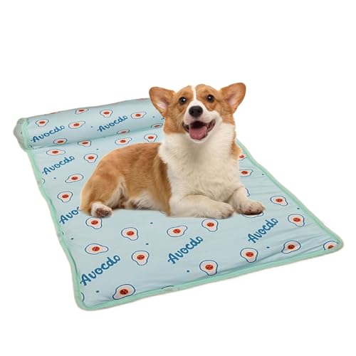 Goowafur Hundekühlungsbett, Hundekühlmatte | Faltbare weiche Ice Seidenkatze Kühlmatte | Nettes Schlafpad mit Kissen, Kätzcheneisspülkissen, Welpenkühldecke für Katzen & Hunde Goowafur Hundekühlungsbett, Hundekühlmatte | Faltbare weiche Ice Seidenkatze Kühlmatte | Nettes Schlafpad mit Kissen, Kätzcheneisspülkissen, Welpenkühldecke für Katzen & Hunde von Goowafur