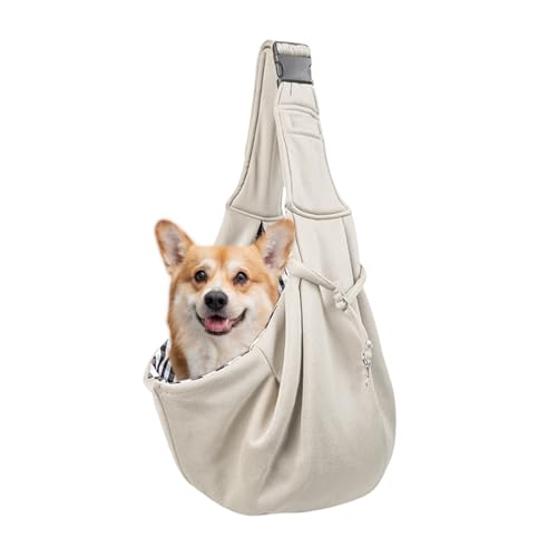 Goowafur Hundetrage Sling | Tragbarer Welpen-Tragebeutel - Verstellbare Schulter- & Brustgurte, Leichtes Haustierzubehör Für Wanderungen, Outdoor-Aktivitäten Und Alltägliche Spaziergänge Goowafur Hundetrage Sling | Tragbarer Welpen-Tragebeutel - Verstellbare Schulter- & Brustgurte, Leichtes Haustierzubehör Für Wanderungen, Outdoor-Aktivitäten Und Alltägliche Spaziergänge von Goowafur