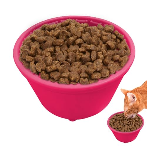 Goowafur Katzen-Puzzle-Futternapf, Slow-Food-Napf für kleine Hunde,Anti-Erstickungs-Lebensmitteleimer | Anreicherungsspielzeug für Hunde, Futternapf für gesunde Ernährung, interaktives Hundespielzeug, von Goowafur