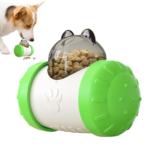 Goowafur Leckerli-Spender-Hundeball, Leckerli-Spender-Spielzeug für Hunde,Katzenbecher, Schaukelspielzeug, Leckerli-Spender, Ball | Slow Feeder Treat Ball Hundespielzeug, Tumbler Leaky Food Ball von Goowafur