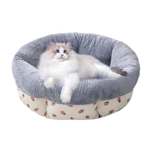 Goowafur Rundes Donut-Katzenbett,Rundes Hundekatzenbett | Runde Donut schlafende Haustier-Fleece-Bettmatte | Gemütliches, maschinenwaschbares, rundes, beruhigendes Donut-Hundebett mit Rutschfester Goowafur Rundes Donut-Katzenbett,Rundes Hundekatzenbett | Runde Donut schlafende Haustier-Fleece-Bettmatte | Gemütliches, maschinenwaschbares, rundes, beruhigendes Donut-Hundebett mit Rutschfester von Goowafur