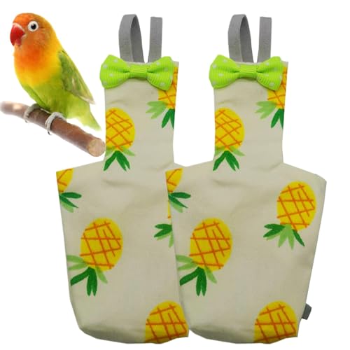 Goowafur Weichpapierwindel, Vogelwindeln für Tauben | Wiederverwendbare Vogelwindelkleidung waschbar | 2X Soft Liner Leak-Proof-Training Windel einstellbar, Haustierbedarf, Ananasdruck Goowafur Weichpapierwindel, Vogelwindeln für Tauben | Wiederverwendbare Vogelwindelkleidung waschbar | 2X Soft Liner Leak-Proof-Training Windel einstellbar, Haustierbedarf, Ananasdruck von Goowafur