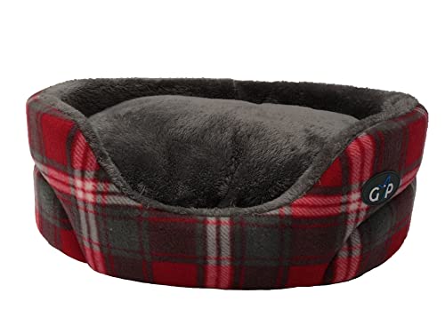 Gor Pets Essence Standard-Bett, groß, 70 cm, Rot kariert von Gor Pets