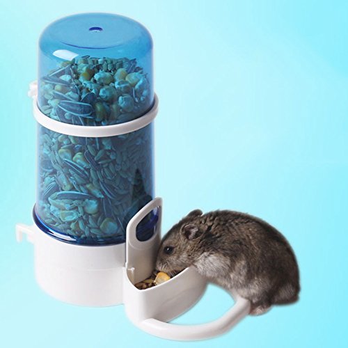 Gorgebuy Automatische Futterspender für Hamster,Kleine Haustier Futterautomat Hängende,Schüssel für Hamster Vogel Kleintiere Papageien mit Halter von Gorgebuy