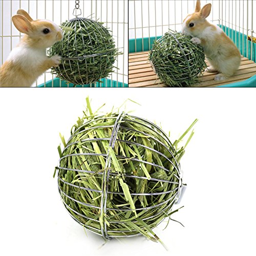 Edelstahl Feeder Spielzeug mit Hängenden Haken,für Kaninchen Meerschweinchen Hamster,Kleintiere Spielzeug Ball von Gorgebuy